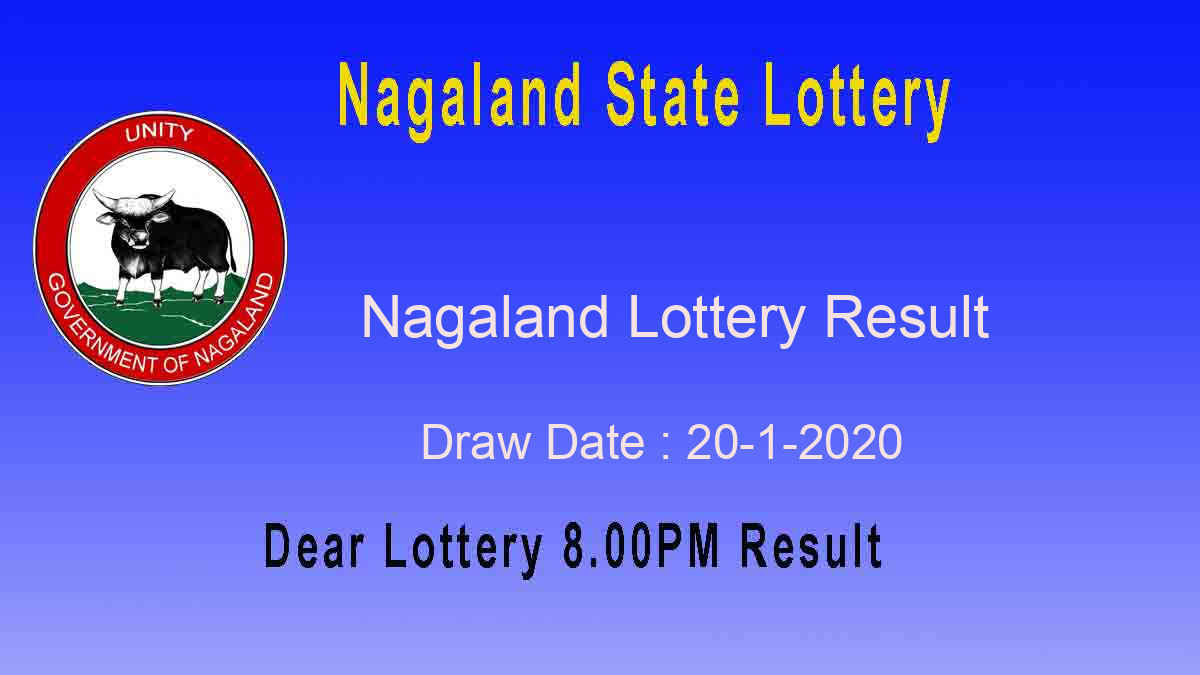 Nagaland State Dear Flamingo Result 20.1.2020 (8.00pm) – Lottery Sambad