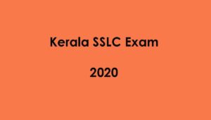Kerala SSLC examination 2020