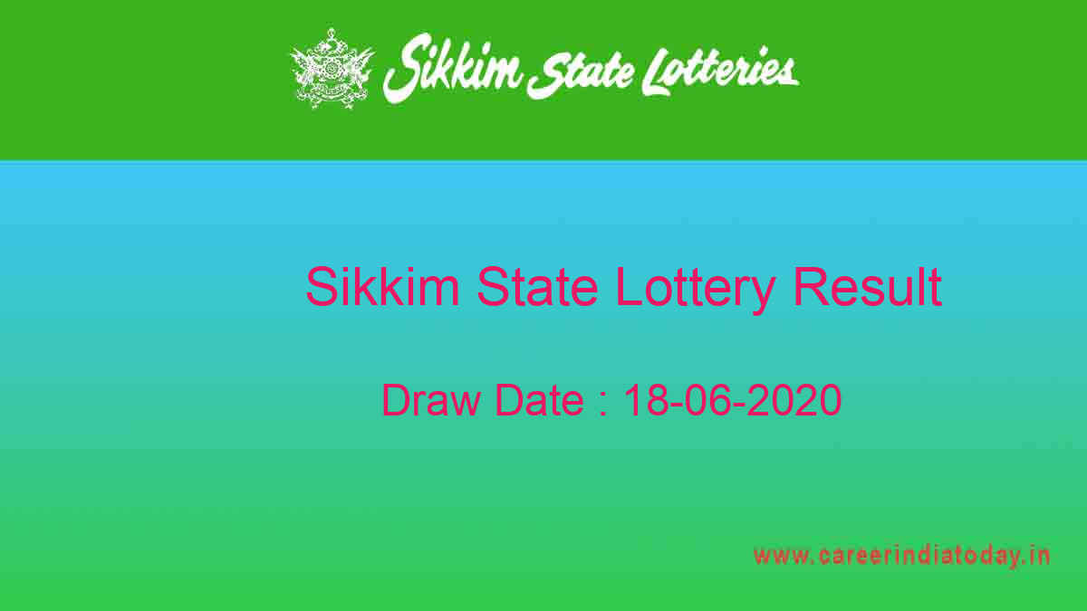 Lottery Samabd 11.55 AM Sikkim State Lottery Result 18.06.2020