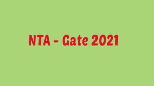 NTA GATE 2021 Application form Correction