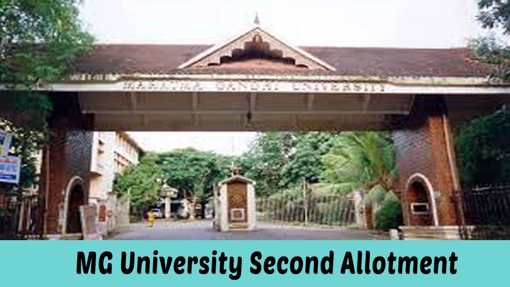 MG University UG Degree Second (2nd) Seat Allotment 2021